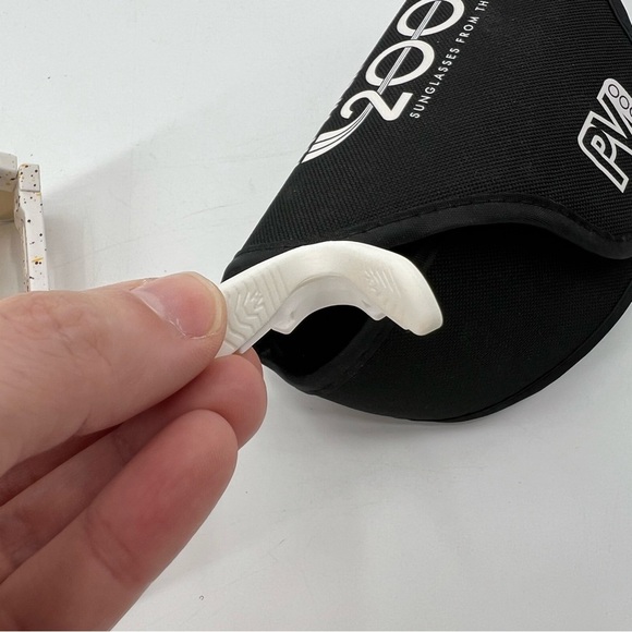 Pit Viper 2000’s Baseball Sunglasses White Yellow Carrying Case - Picture 9 of 9